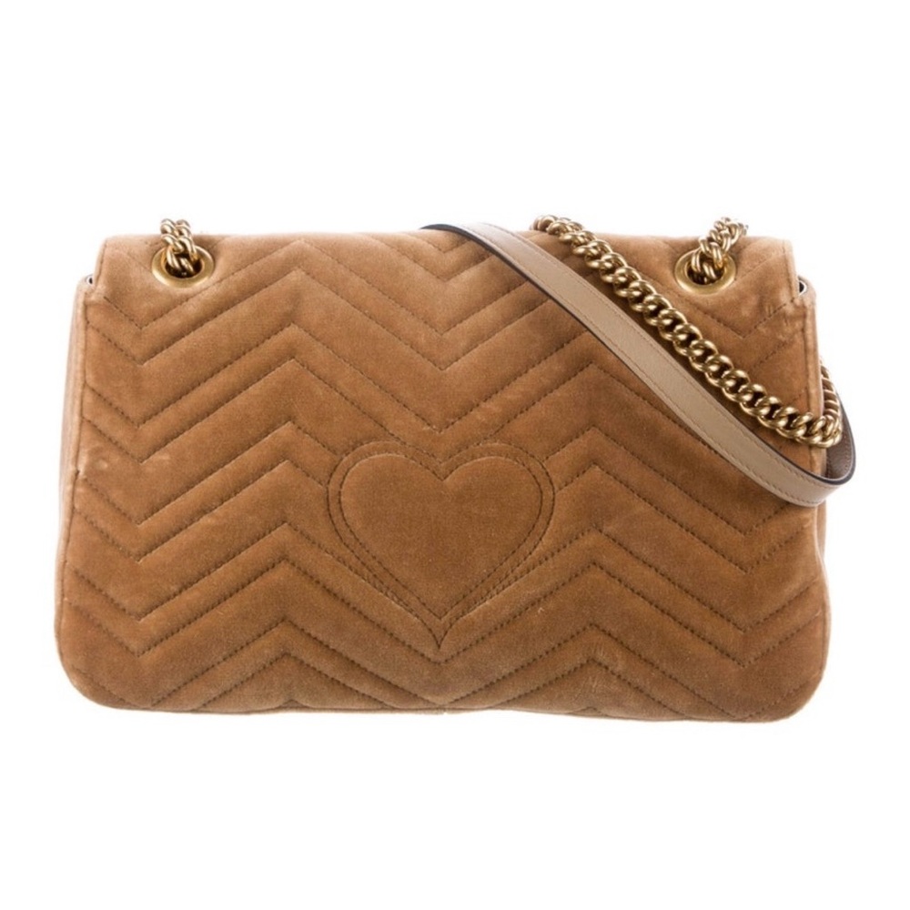Gucci Velvet Medium Marmont Matelasse Shoulder Bag - Picture 4 of 4